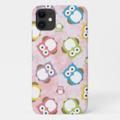 かわいいフクロウ、フクロウカラフル、フクロウ、ベビーフクロウ Case-Mate iPhoneケース (裏面)
