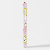 かわいいフクロウ、フクロウカラフル、フクロウ、ベビーフクロウ iPhoneケース (左側面)