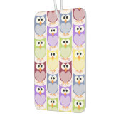 かわいいフクロウ、フクロウ柄、ベビーフクロウカラフル、フクロウ カーエアーフレッシュナー (左)