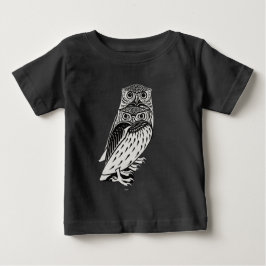 かわいいフクロウ ベビーTシャツ