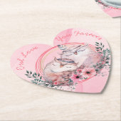 かわいいフクロウ ペーパーコースター (アングル)