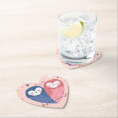 かわいいフクロウ ペーパーコースター (インサイチュ)