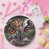 かわいいフクロウ ペーパープレート (パーティー)