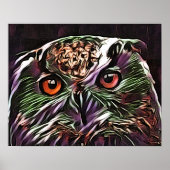 かわいいフクロウ ポスター (正面)