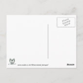 かわいいフクロウ ポストカード (裏面)