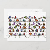 かわいいフクロウ ポストカード (正面/裏面)