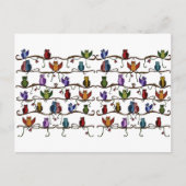 かわいいフクロウ ポストカード (正面)