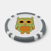 かわいいフクロウ ポーカーチップ (シングル)