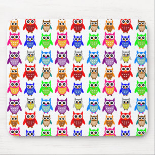 かわいいフクロウ マウスパッド