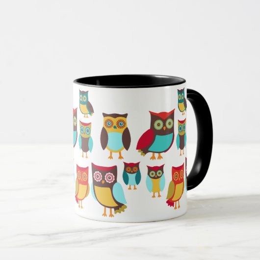 かわいいフクロウ マグカップ (正面右)