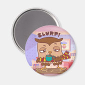 かわいいフクロウ マグネット (正面/裏面)