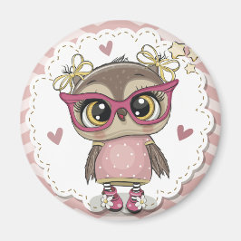 かわいいフクロウ マグネット