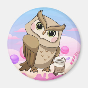 かわいいフクロウ マグネット
