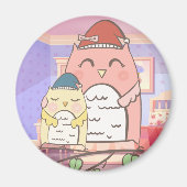 かわいいフクロウ マグネット (正面)