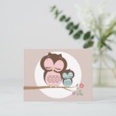 かわいいフクロウ&ママの言葉のアドバイスママのカード アドバイスカード (スタンド正面)