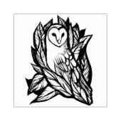 かわいいフクロウ ラバースタンプ (インプリント)