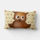 かわいいフクロウ ランバークッション (裏面)