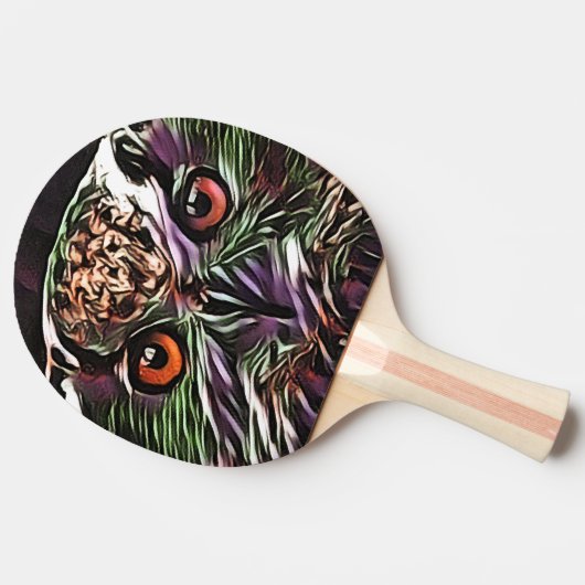 かわいいフクロウ 卓球ラケット (横)