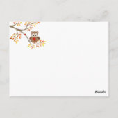 かわいいフクロウ | 私に必要なのはあなた  ポストカード (裏面)