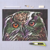 かわいいフクロウ 薄葉紙 (クラフト)