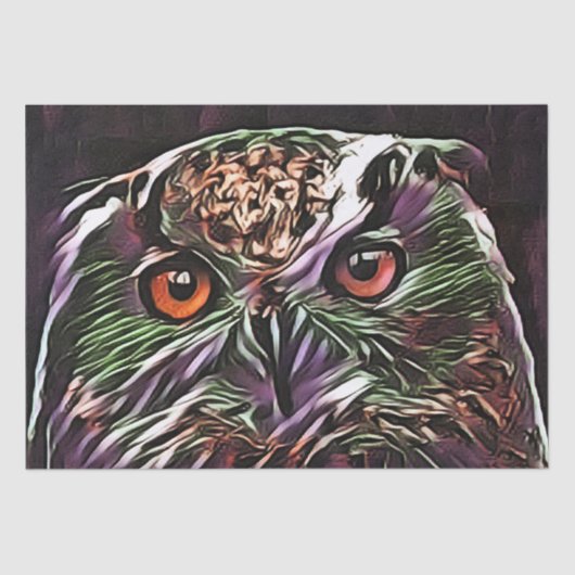 かわいいフクロウ 薄葉紙 (正面)