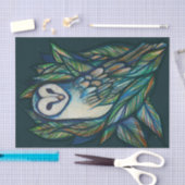 かわいいフクロウ 薄葉紙 (クラフト)