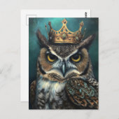 かわいいフクロウ|過去記事 ポストカード (正面/裏面)