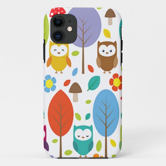 かわいいフクロウ Case-Mate iPhoneケース (裏面)