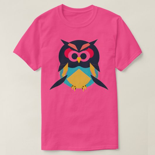 かわいいフクロウ Tシャツ (デザイン正面)