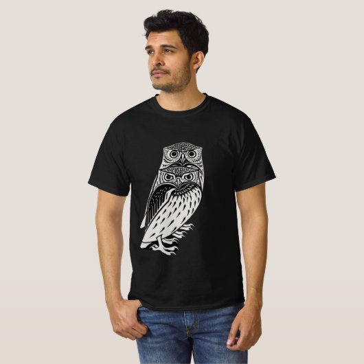 かわいいフクロウ Tシャツ (正面フル)