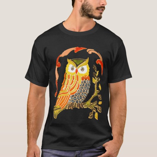 かわいいフクロウ Tシャツ (正面)