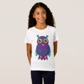 かわいいフクロウ Tシャツ (正面フル)