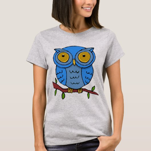 かわいいフクロウ Tシャツ (正面)