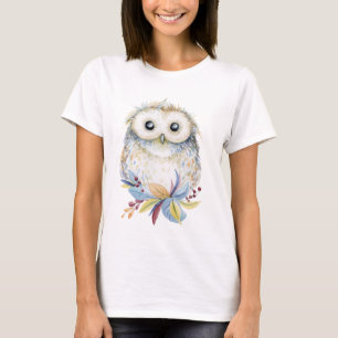 かわいいフクロウ Tシャツ