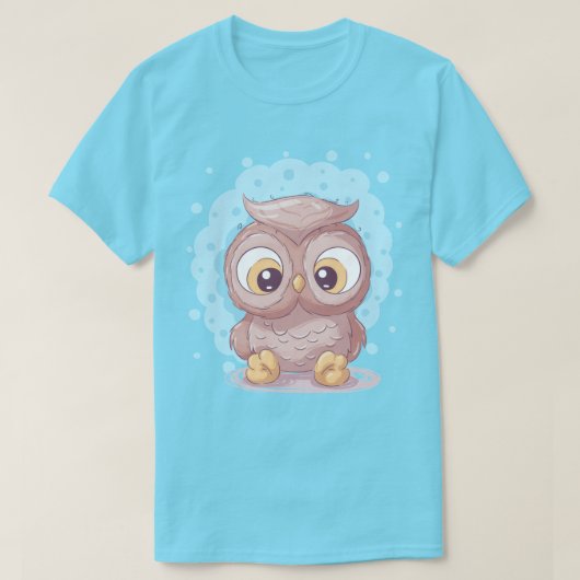 かわいいフクロウTシャツ Tシャツ (デザイン正面)