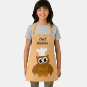 かわいいフクロシェフカートキッチンエプロン子供へ エプロン (インサイチュ)