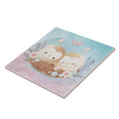 かわいいフクロセラミックスタイル タイル (側面)