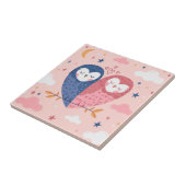 かわいいフクロセラミックスタイル タイル (側面)