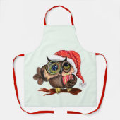 かわいいフクロムクリスマスエプロン エプロン (正面)