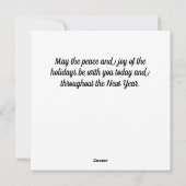 かわいいフクロムクリスマス シーズンカード (裏面)