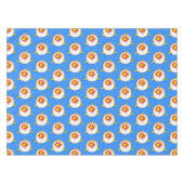 かわいいフグとハリセンボンのアニメキャラ テーブルクロス (正面(横))