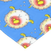 かわいいフグとハリセンボンのアニメキャラ テーブルクロス (アングル)