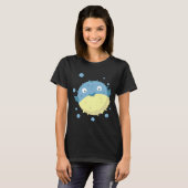 かわいいフグ青 Tシャツ (正面フル)