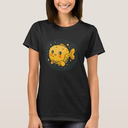 かわいいフグ Tシャツ (正面)