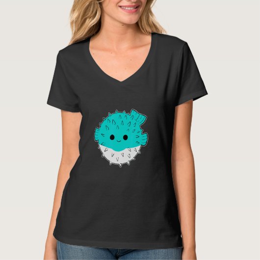 かわいいフグ Tシャツ (正面)