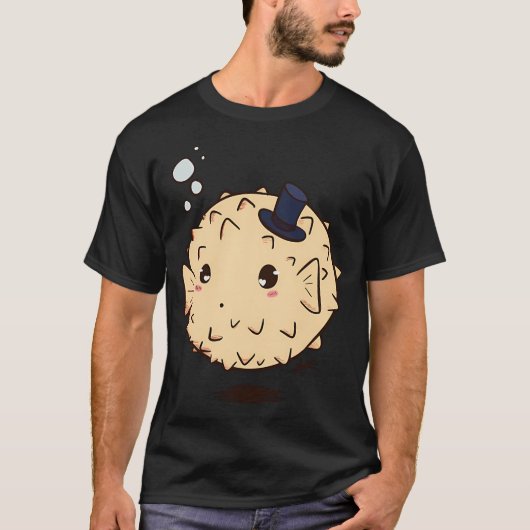 かわいいフグ Tシャツ (正面)