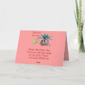 かわいいフジツボのバレンタインカード シーズンカード (裏面)