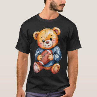 かわいいフットボールテディ Tシャツ