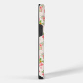 かわいいフラミンゴと熱帯の花 iPhoneケース (右側面)