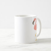 かわいいフラミンゴのマグ コーヒーマグカップ (正面右)